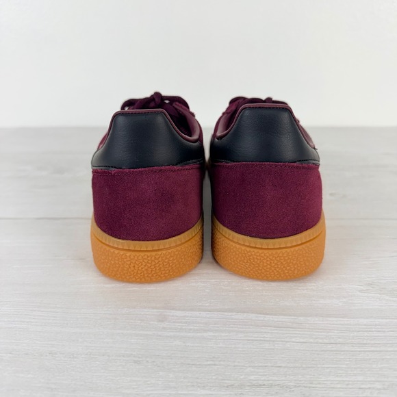 NEW Adidas Handball Spezial Sneakers Men Size 6.5 Womens 8 Burgundy Suede Black - Picture 6 of 13